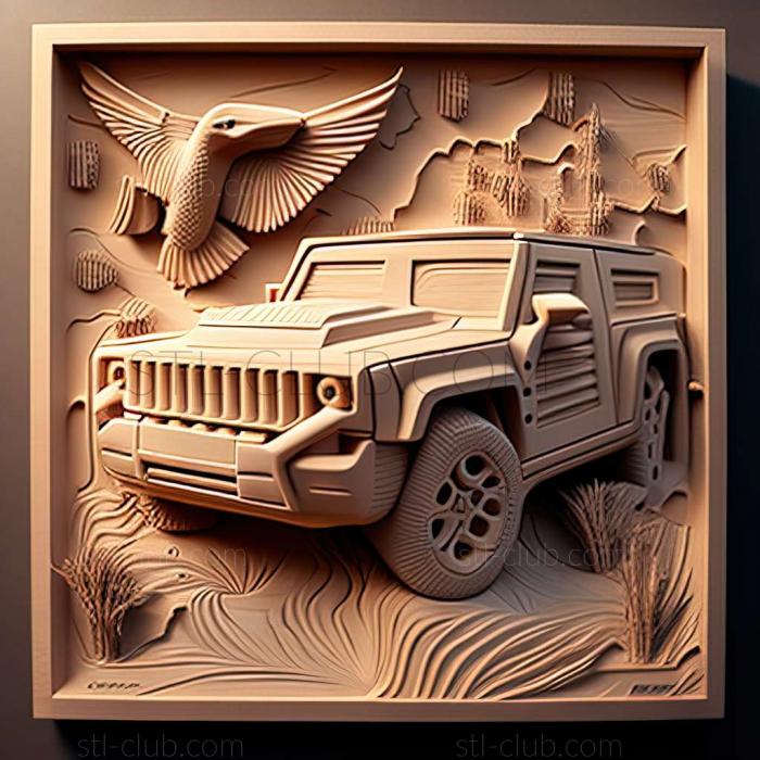 3D мадэль Hummer H2 (STL)